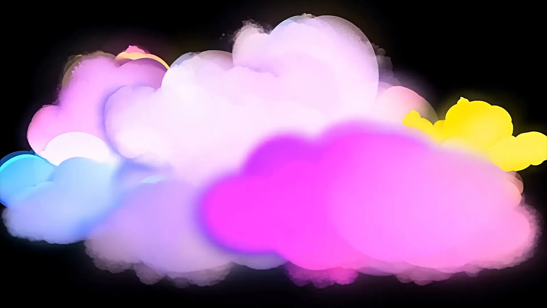 Dynamic Colorful Cloud Transition for Fun Videos